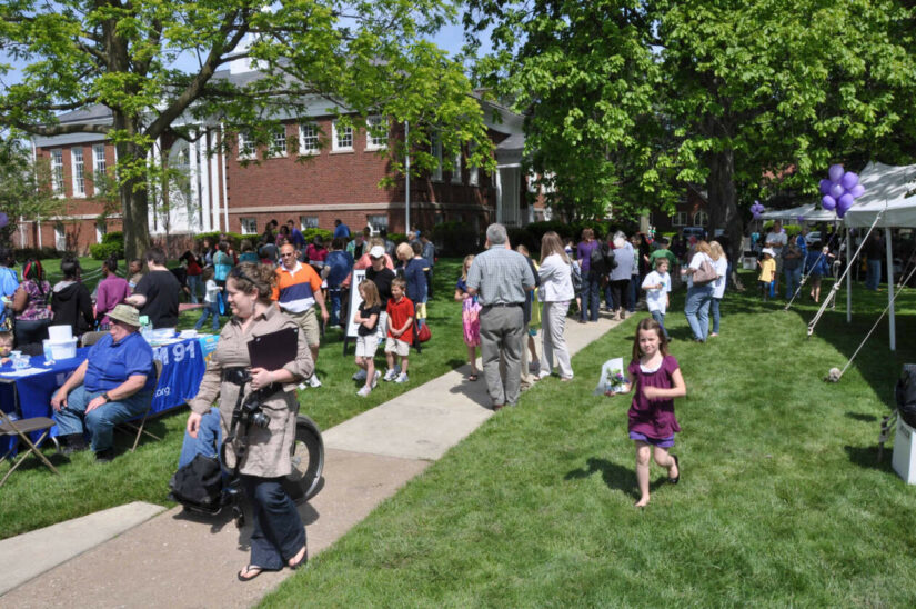 A crowd of people enjoying Claire's Day Maumee